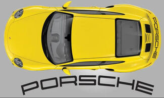 Porsche 991 Turbo Racing Heckspoiler Streifen Aufkleber Aufkleber
