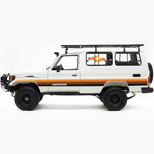 Vintage-Stil Seitenstreifen Vinyl-Aufkleber für Toyota Land Cruiser Troopy 75