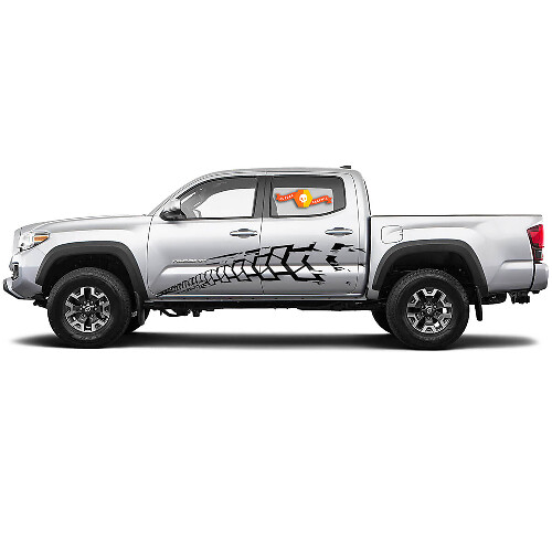 Reifenprofil Seiten Vinyl-Aufkleber-Set für Toyota Tacoma 2015-2021