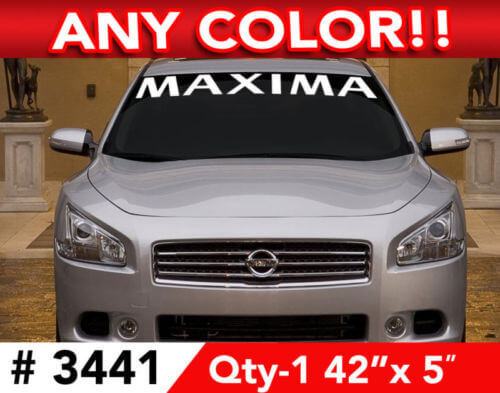 Maxima Windschutzscheiben-Banner Vinyl-Aufkleber für Nissan Maxima