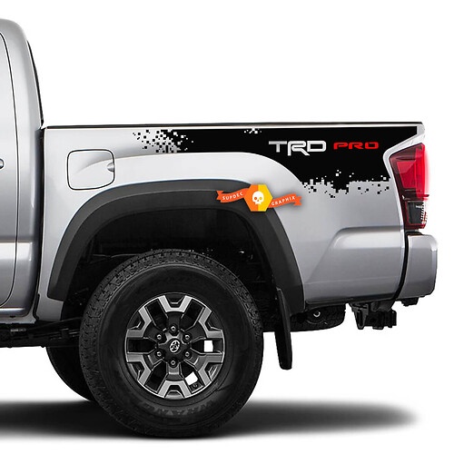 TRD Pixel-Stil Seitenwand Vinyl-Aufkleber für Toyota Tacoma 2016-2021