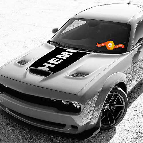 Hemi Motorhauben-Aufkleber für Dodge Challenger 2015-2021