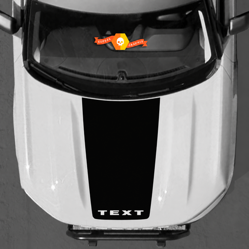 Benutzerdefiniertes Text-Hauben-Vinylaufkleber-Kit Aufklebergrafik für Musclecar Horse 2021-2022