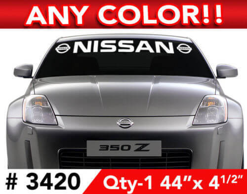 Nissan Windschutzscheiben-Banner Vinyl-Aufkleber für Nissan Fahrzeuge