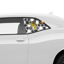 Hornissen -Aufkleber -Aufkleber für Dodge Challenger Side Viertel Fenster
 3