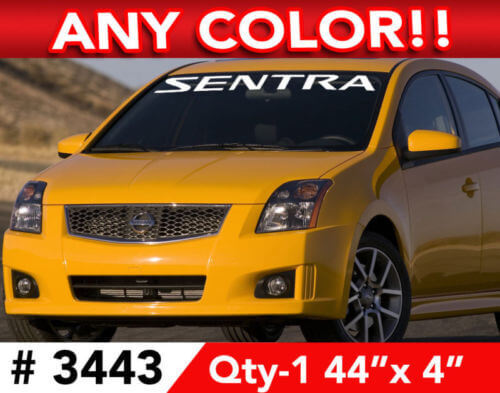 Sentra Windschutzscheiben-Banner Vinyl-Aufkleber für Nissan Sentra