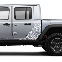 Jeep Gladiator Seitenkontur Körper Vinyl Grafik Streifen Kit 2018-2021
 2
