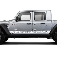 Paar Jeep Gladiator Seitenschweller Racing Kontur Karten Türen Vinyl Grafik Streifen Kit 2018-2021
 2