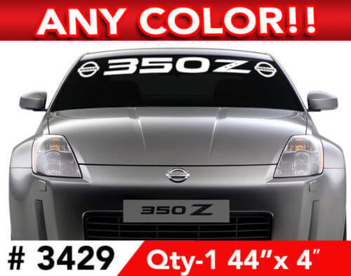 350Z Windschutzscheibenbanner Vinylaufkleber für Nissan 350Z