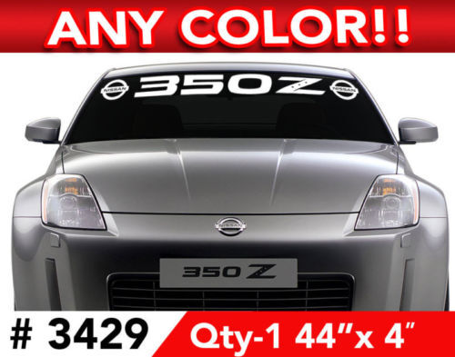 NISSAN 350 Z LOGO-AUFKLEBER FÜR WINDSCHUTZSCHEIBE 44