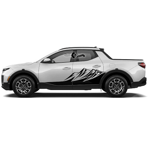 Mountain Rocker Panel Vinyl-Aufkleber-Set für Hyundai Santa Cruz