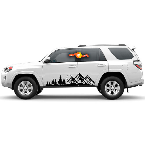 Bergwald Seiten Tür Vinyl Aufkleber Set für Toyota 4Runner