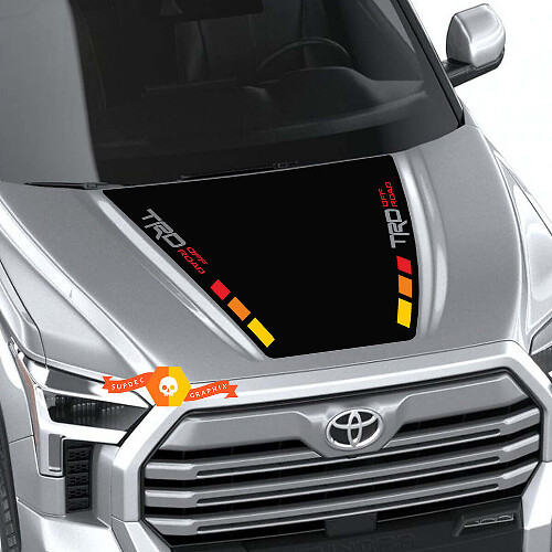 TRD Off Road Vintage Streifen Motorhauben-Vinylaufkleber für Toyota Tundra 2022