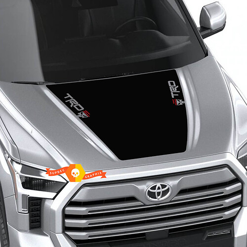 TRD Punisher Schädel Motorhauben Vinyl Aufkleber für Toyota Tundra 2022