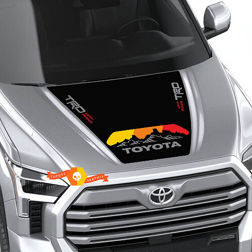 Neuer Toyota Tundra 2022 Hood TRD SR5 Vintage Wrap Aufkleber Grafik SupDec Design
