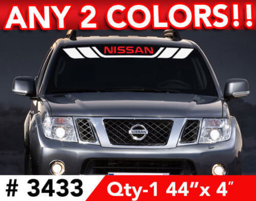 Nissan Windshield Streifen Vinyl-Aufkleber Für Nissan Fahrzeuge