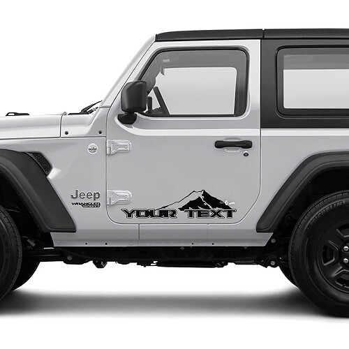 2 Neue JEEP Wrangler Tür Aufkleber Sticker Berge Seiten Grafik Aufkleber
