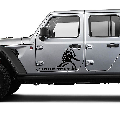 Custom Text Gladiator Tür Vinyl-Grafik-Aufkleber für Jeep Gladiator