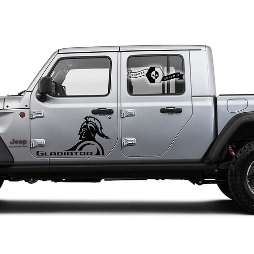 Paar Jeep Gladiator Door New Gladiator Vinyl-Grafik-Aufkleber

