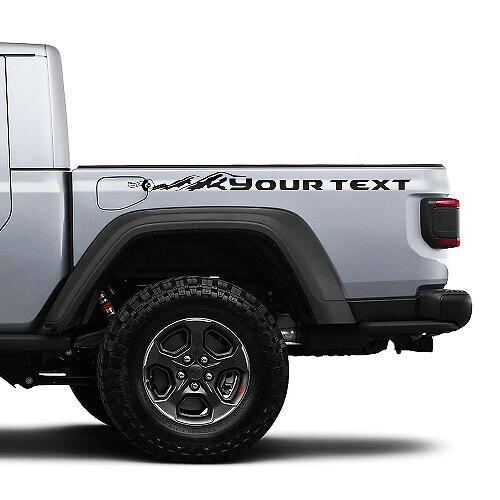 Paar Jeep Gladiator Bett Berge Vinyl Grafiken Aufkleber
