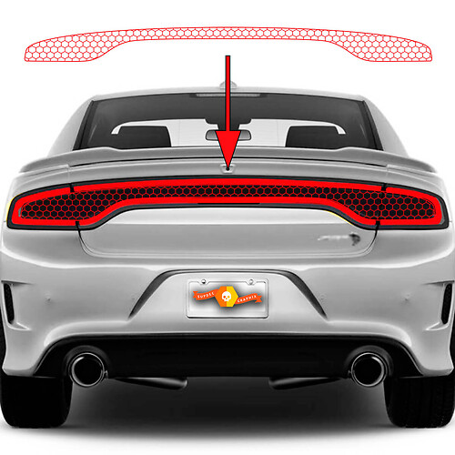 Dodge Ladegerät SRT Hellcat WideBody Schwanzlicht Wabe Vynil Decal Sticker Graphics