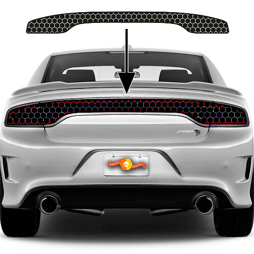 Wabengitter Rücklicht Tönungsfolie Aufkleber für Dodge Charger
