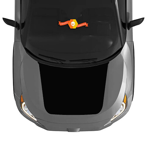 Schwarzabdeckungs-Motorhauben-Vinylaufkleber für Toyota RAV4 2019-2022