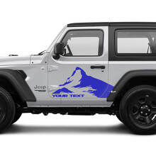 2 Neue JEEP Wrangler Aufkleber Aufkleber Berge Seiten Grafik Aufkleber
 2