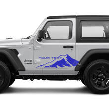 2 Neue JEEP Wrangler Türseiten-Aufkleber Berggrafik Aufkleber
 2