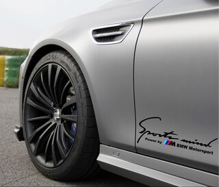 2 Sports Mind Power von M BMW Motorsport M3 M5 Aufkleber
