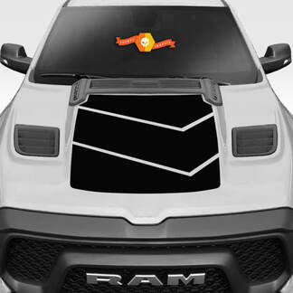 Dodge Ram Rebel 2019 2020 2021 2022 Motorhaube Vinyl-Aufkleber Grafik-Kit
