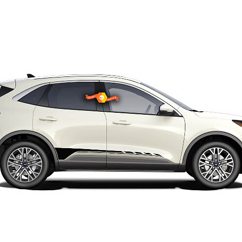 Ford Escape 2020 - 2022 Türen Streifen Seitenschweller Vinyl Aufkleber Kit Sticker Grafik
