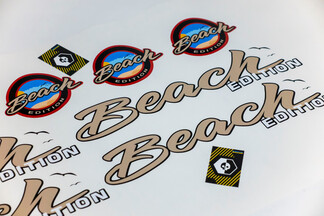 Kit JEEP Abzeichen Emblem BEACH EDITION Vinyl Aufkleber Aufkleber LKW
