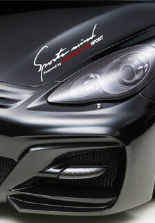 2 Sports mind powered by Porsche Cayenne Panamera Aufkleber Aufkleber