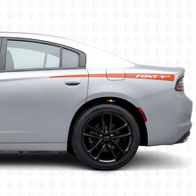 Streifen mit individuellem Text Seiten-Vinylaufkleber für Dodge Charger 2015-2026_4