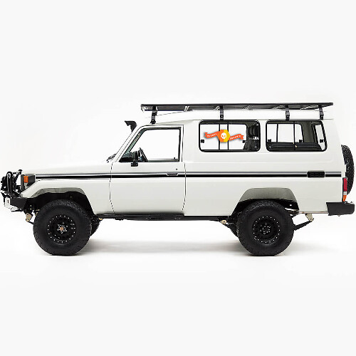 Retro Seitenstreifen Vinyl-Aufkleber-Set für Toyota Land Cruiser Troopy