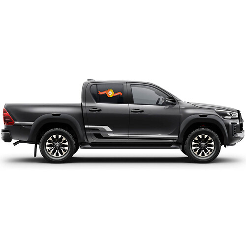3 Farben Streifen für Tacoma Retro Seitenbett Vinylaufkleber Aufkleber Passform für Toyota Tacoma Toyota Truck