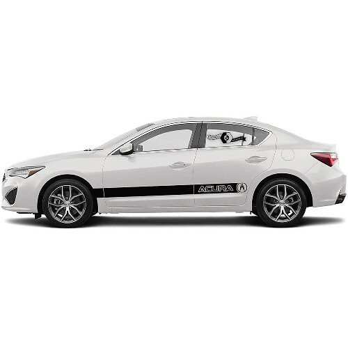 Markierte Seitentürstreifen Vinyl-Aufkleber-Set für Acura ILX TLX RLX