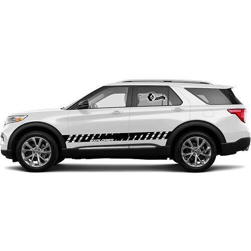 2x Ford Explorer Seitentüren Streifenabziehbilder Aufkleber Grafik Vinyl