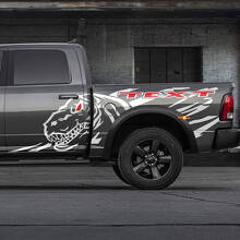 Dinosaurier T-Rex Splash Tür hinterer Seitenspritz Vinyl-Aufkleber Decal Grafik für Dodge Ram Rebel 1500 TRX 5