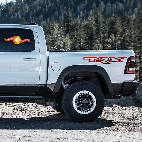 TRX Umrissbuchstaben Seitliche Vinylaufkleber für Dodge Ram Rebel 1500 TRX