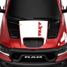 TRX Stil benutzerdefinierter Text Motorhauben-Vinylaufkleber für Dodge Ram Rebel 1500 TRX 2022+_3