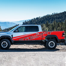 TRX-Stil individuelles seitliches Vinyl-Aufkleberset für Dodge Ram 1500 Rebel/TRX_3