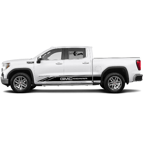 2x Seitenstreifen Aufkleber für 1500 GMC Sierra Tür Rocker Panel Vinyl Aufkleber Decal Grafik Kit
