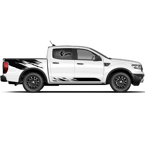 Zerstörtes Türseitliches Bettr Rocker Panel Aufkleber Set für Musclecar Truck Power Truck