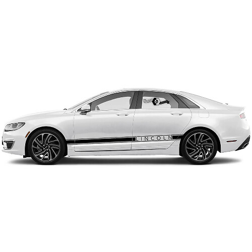 Neue Lincoln MKZ Türen Streifen Rocker Panel Side Logo Vinyl Aufkleber Grafiken Sticker
