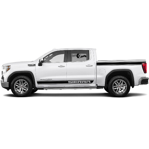 Neues Paar Seitenaufkleber für 1500 GMC Sierra Türen, Rocker Panel und Bett Vinyl Aufkleber Dekorationsset
