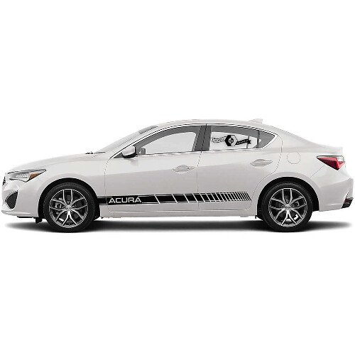 Markierte Rennstreifen Seiten Vinyl Aufkleber Sticker für Acura TLX 2021