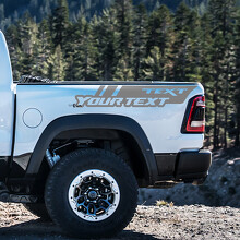 Benutzerdefinierter Text Nachttisch Vinyl-Aufkleber für Dodge Ram 1500_2