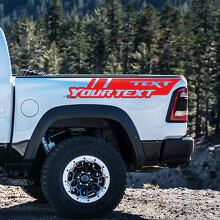 Benutzerdefinierter Text Nachttisch Vinyl-Aufkleber für Dodge Ram 1500_3
